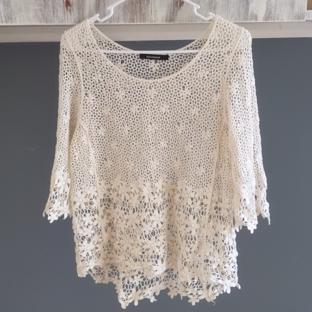 Beautiful white crochet top